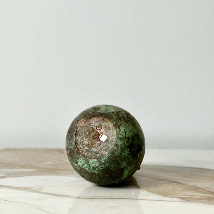 Metal Two Handle Vase