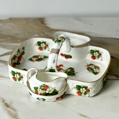 Hammersley Strawberry Porcelain Basket