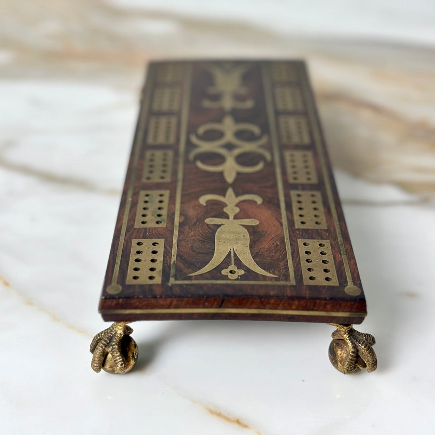 Claw Foot Cribbage Board