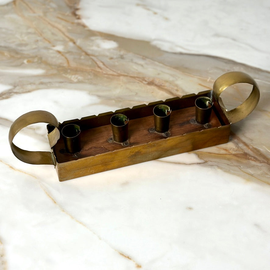 Swedish Brass Advent Candle Holder