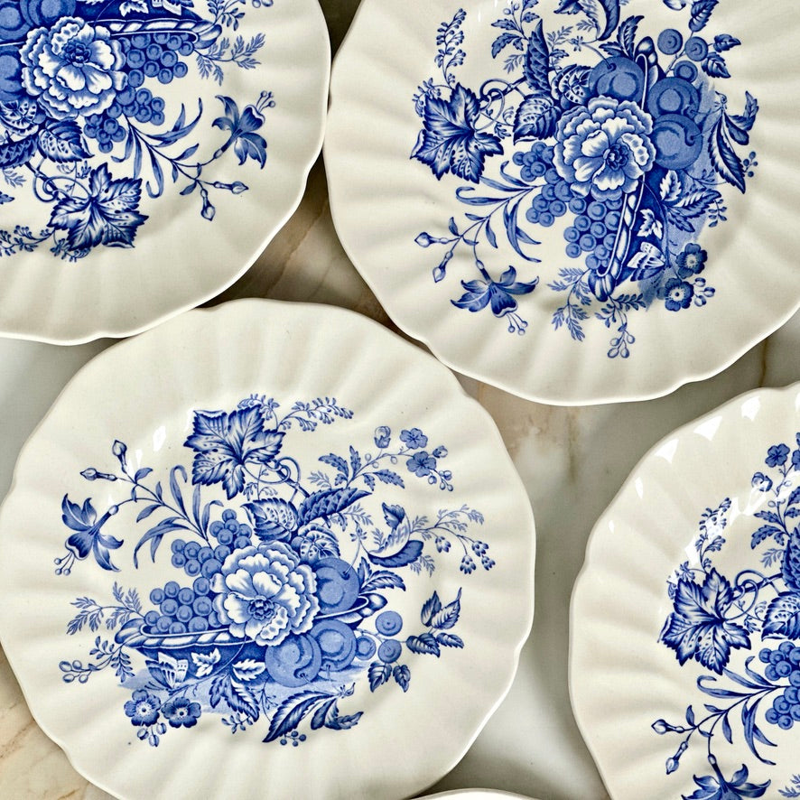 Royal Doulton Kirkwood Blue Salad Plates - Set of 6