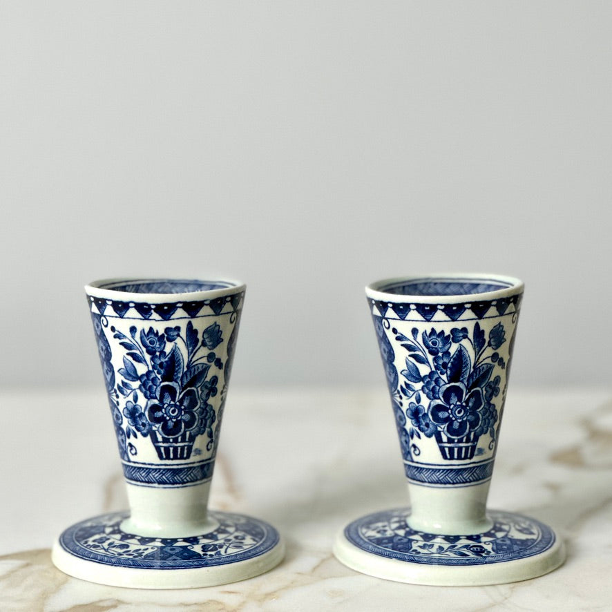 Royal Sphinx King Gustav Candlesticks - Pair
