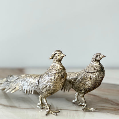 Metal Pheasants - Pair