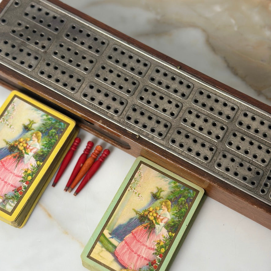 C.W. Le COUNT 1879 Cribbage Board