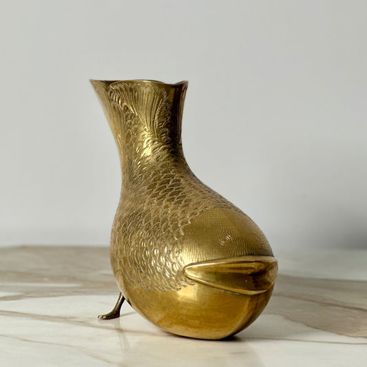 Brass Fish Vase