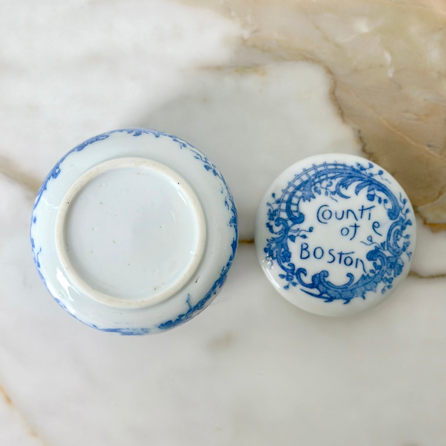 Porcelain Magda Toilet Cream Jar