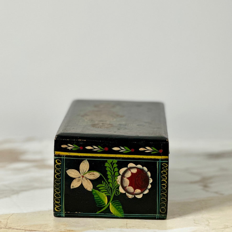 Mexican Lacquered Wood Box