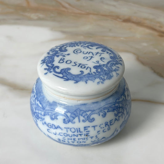 Porcelain Magda Toilet Cream Jar