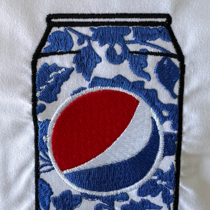 Vibrantly Blue Chinoiserie Soda Dish Towel