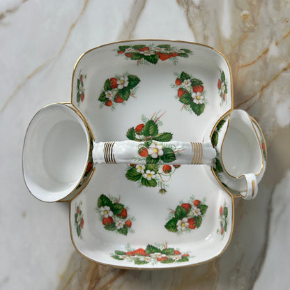 Hammersley Strawberry Porcelain Basket