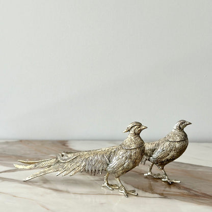 Metal Pheasants - Pair