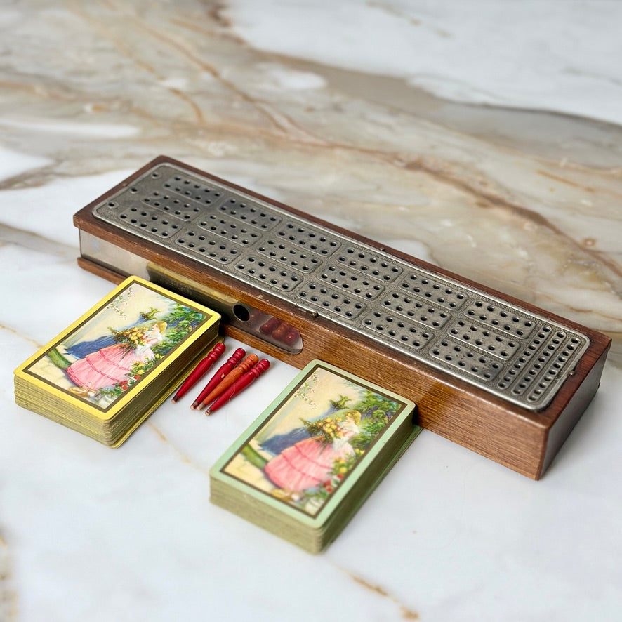 C.W. Le COUNT 1879 Cribbage Board