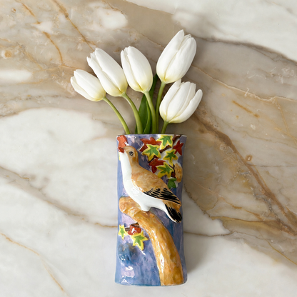 Japanese Bird Wall Pocket