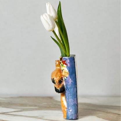 Japanese Bird Wall Pocket