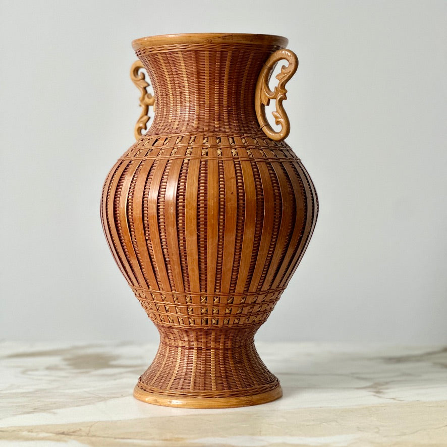 Hand Woven Wicker Vase