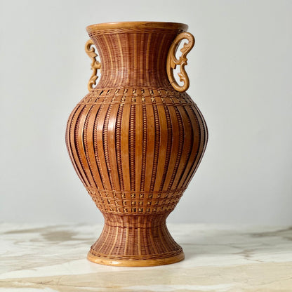 Hand Woven Wicker Vase