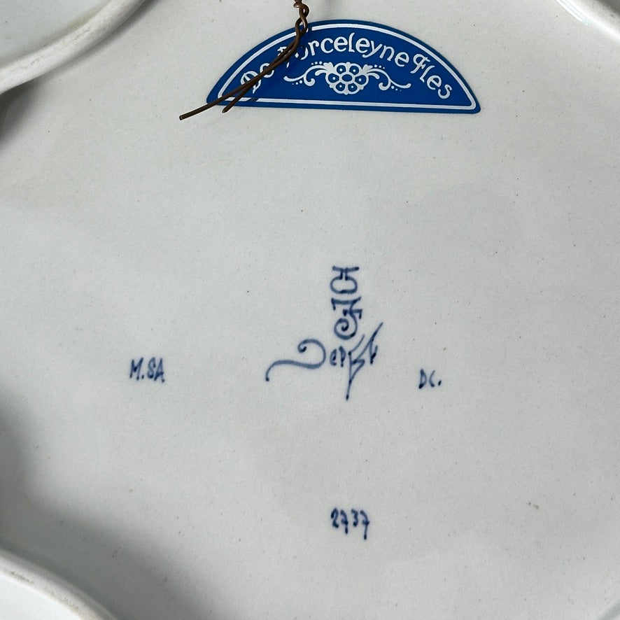 Delft Blue Bird of Paradise Plate Charger