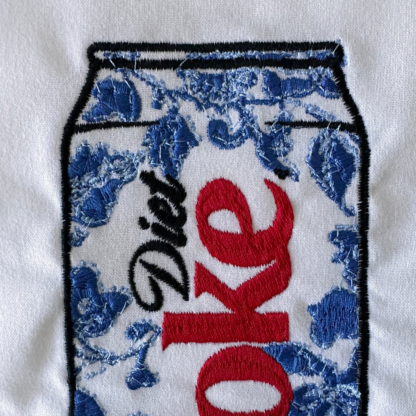Vibrantly Blue Chinoiserie Soda Dish Towel