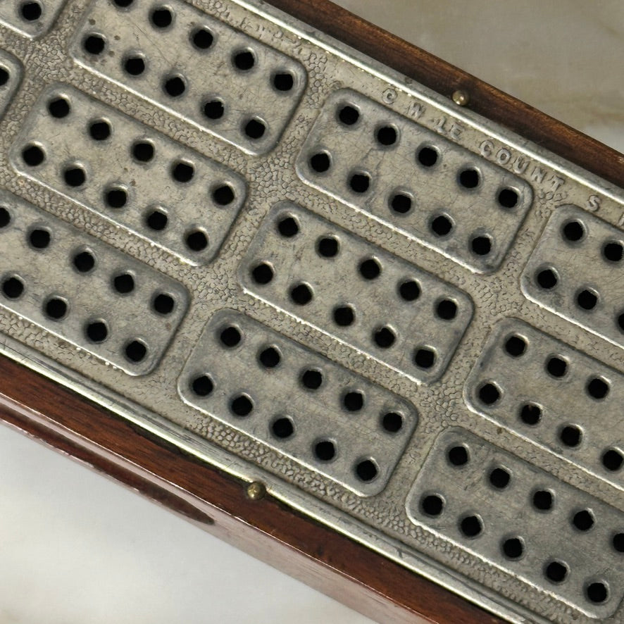 C.W. Le COUNT 1879 Cribbage Board