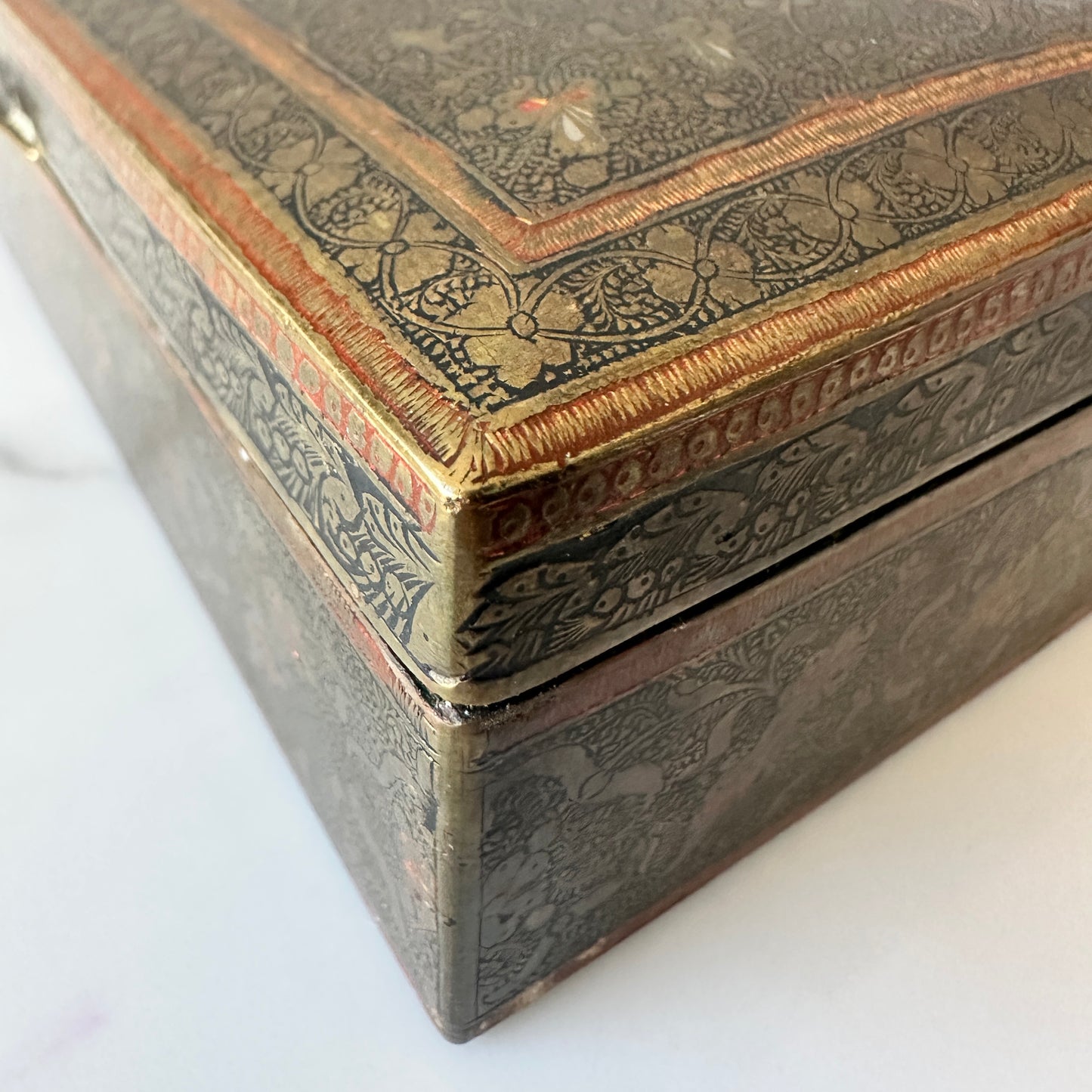 Brass and Enamel Box