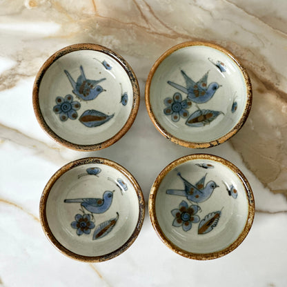 Ken Edwards El Palomar Blue Bird Bowls - set of 4