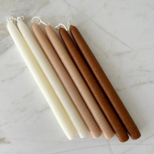 Mole Hollow Dripless Candles - Sand Trio