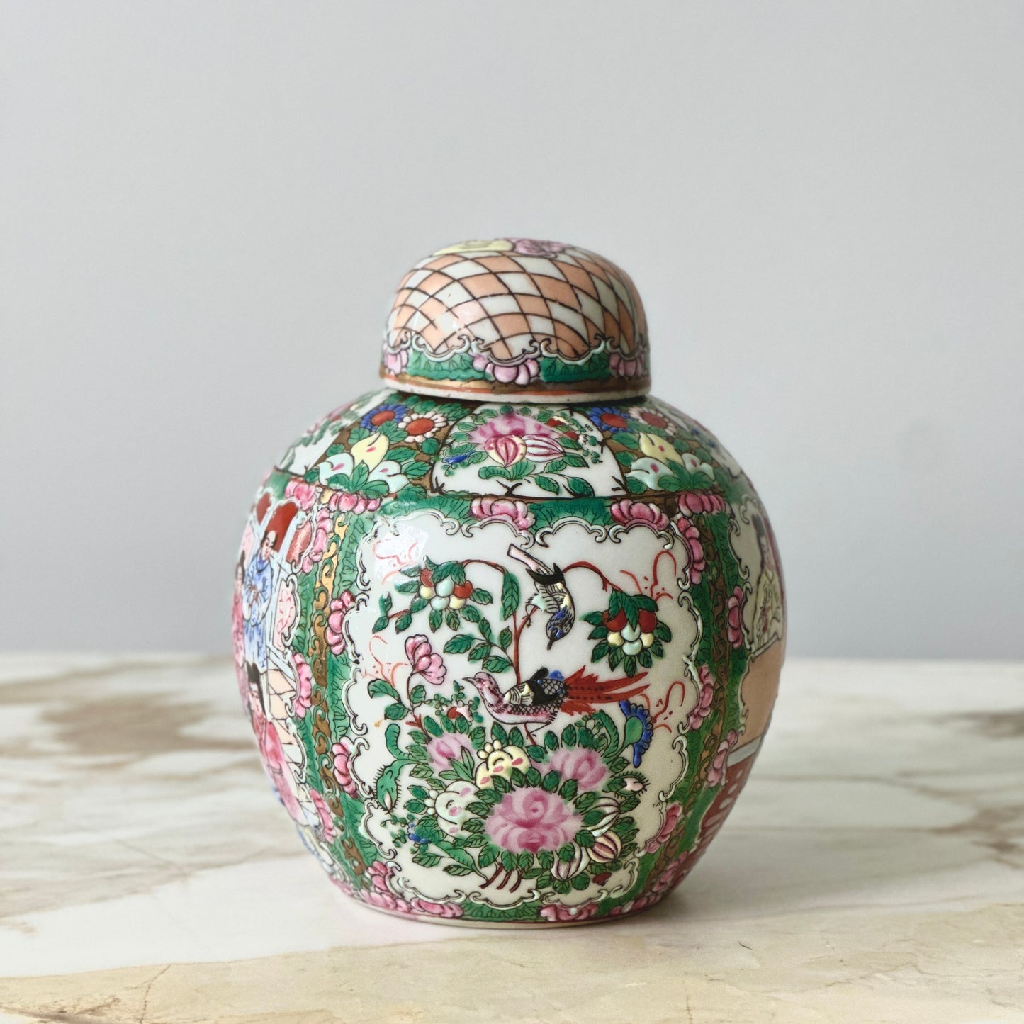 Famille Rose Ginger Jar