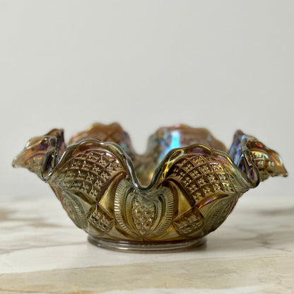 Iridescent Crimped Bowl