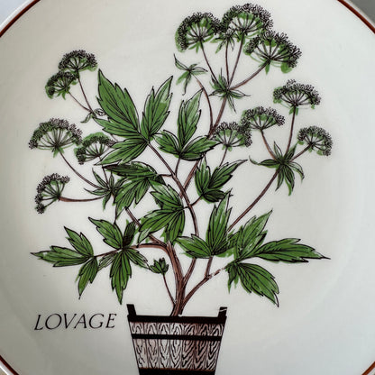 Nelson Lebo Herb Salad Plates - Set of 4