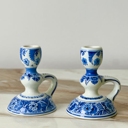 De Porceleyne Fles Royal Delft Candlesticks