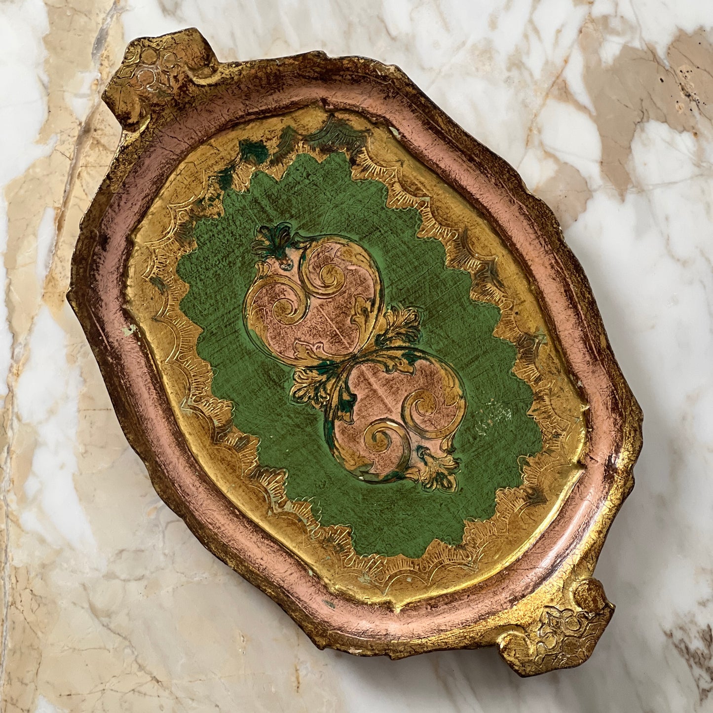 Italian Florentine Wood Tray