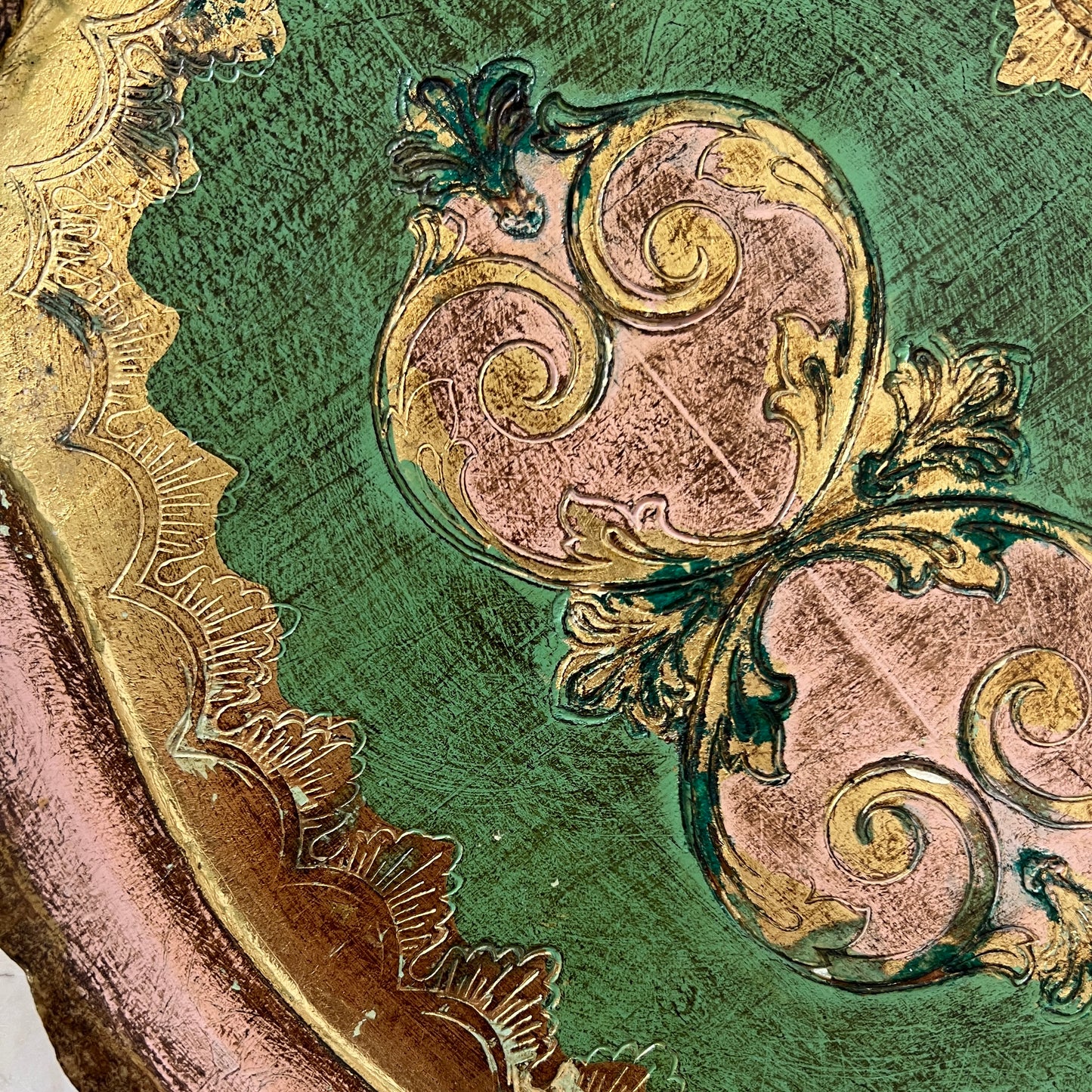 Italian Florentine Wood Tray