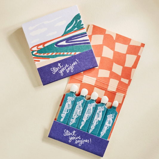 One & Only Paper Race Car Printed Matchbook