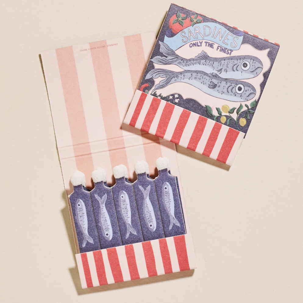 One & Only Paper Sardine Tin Printed Matchbook