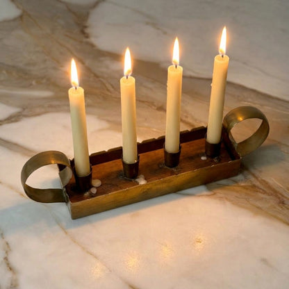 Swedish Brass Advent Candle Holder